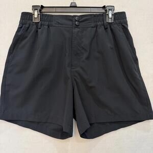 Burlebo Shorts Men's Medium 5.5" Inseam Everyday Black Retro Duck Camo Pocket
